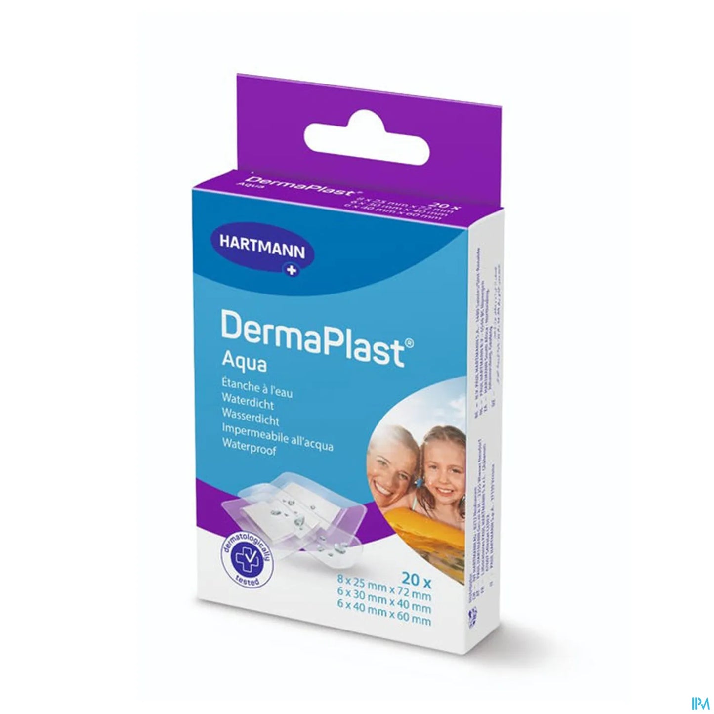 Dermaplast Aqua Pansements 3 Tailles Boîte de 20