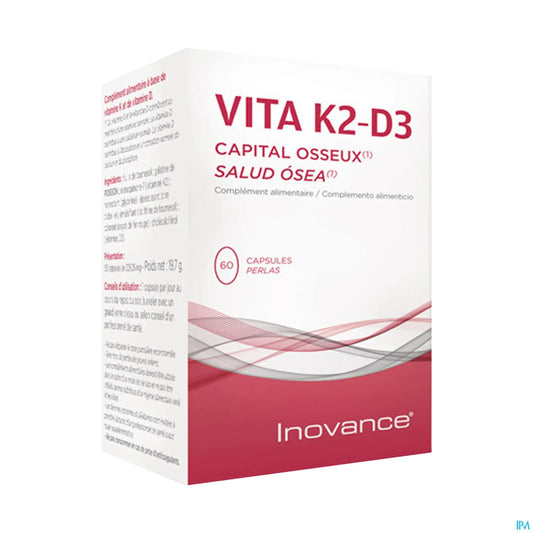 Vita Vitamine K2 Vitamine D3 Boîte de 60 Capsules