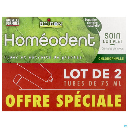 Homéodent Soin Complet Dents Et Gencives Chlorophylle 2x75ml