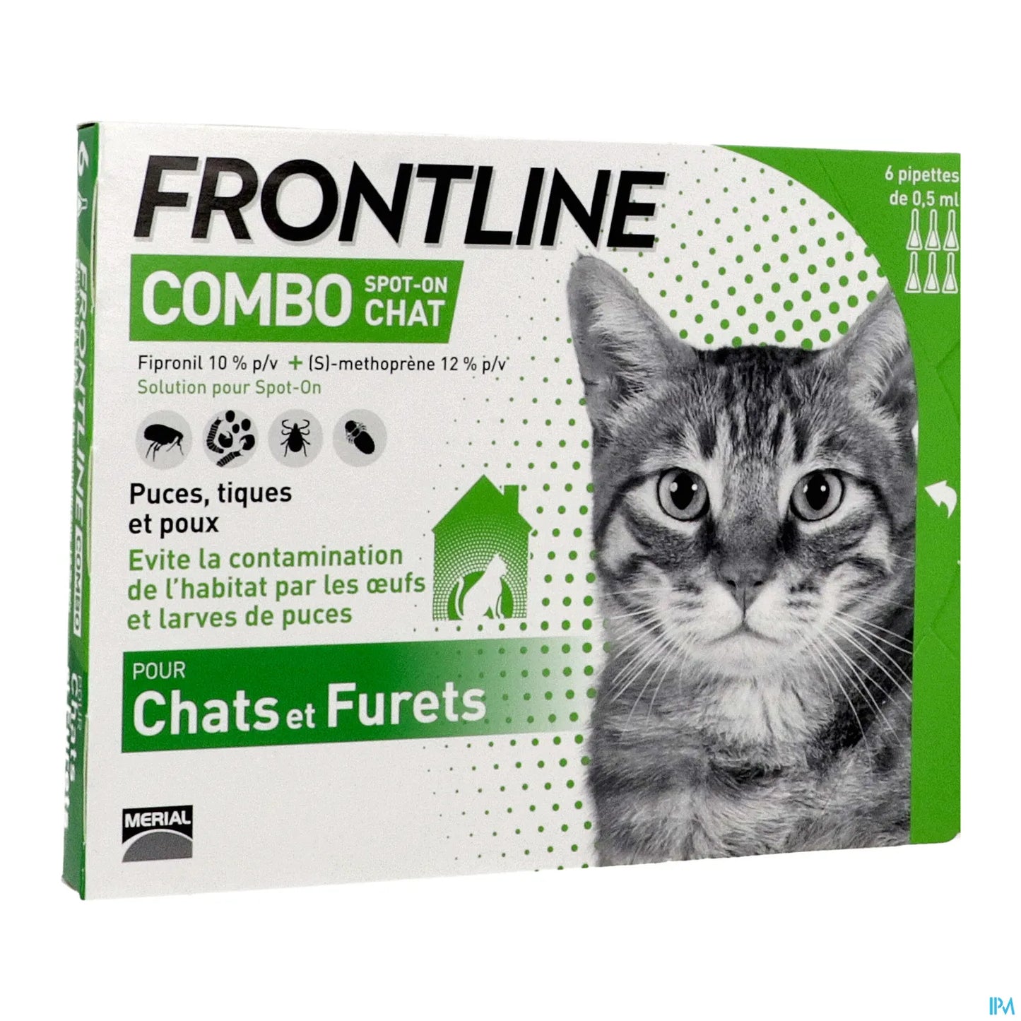 Combo Spot On Cat Box of 6 Pipettes 0.5 mL