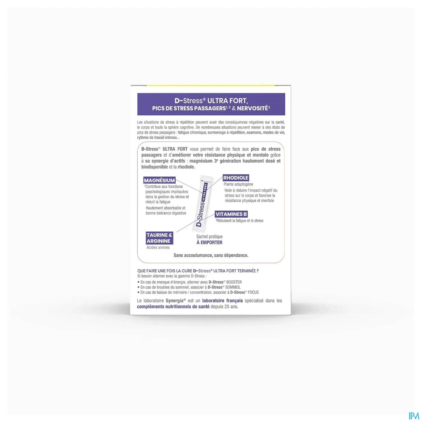 Synergia D Stress Ultra Fort boite de 20 sachets