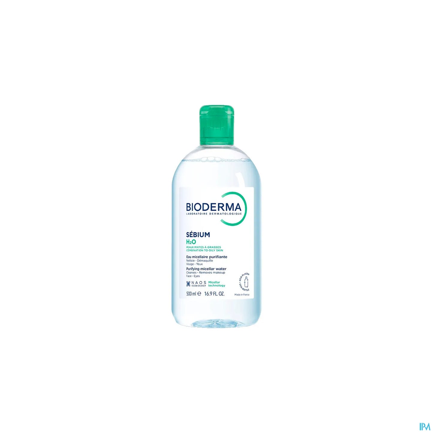 Bioderma Sébium H2O Solution Micellaire Peaux Grasses 500 mL