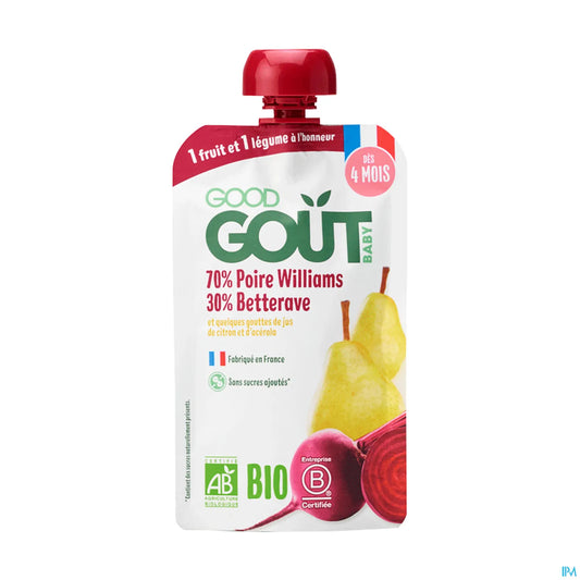 Organic Pear and Beetroot Pouch 120g