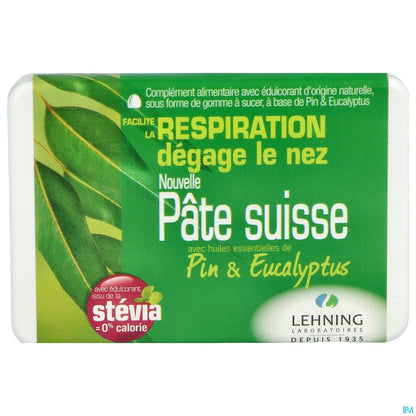 Pâte Suisse Respiration 40 Gommes Sans Sucre Dégage Le Nez