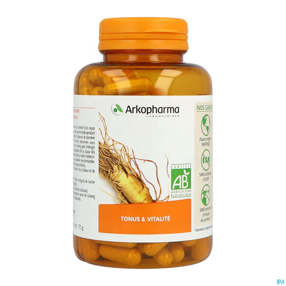 Arkogelules Organic Ginseng 150 Capsules 1560mg of Root