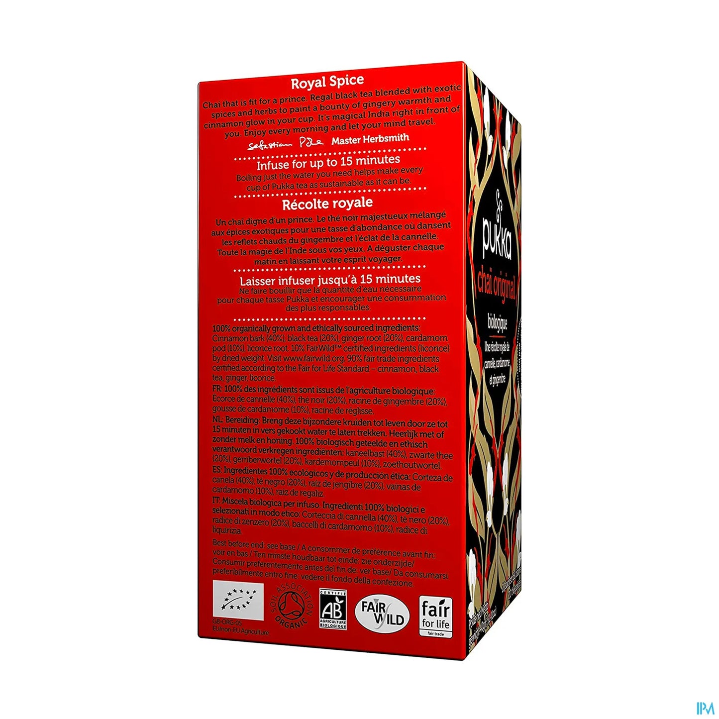 Thé Noir Chai Original 20 Infusettes