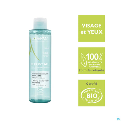 A Derma Biology AC Eau Micellaire Nettoyante Purifiante 200 mL