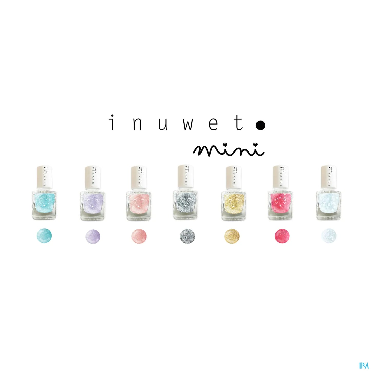 Kids Water-Based Nail Polish Glitter Pink 5 ml