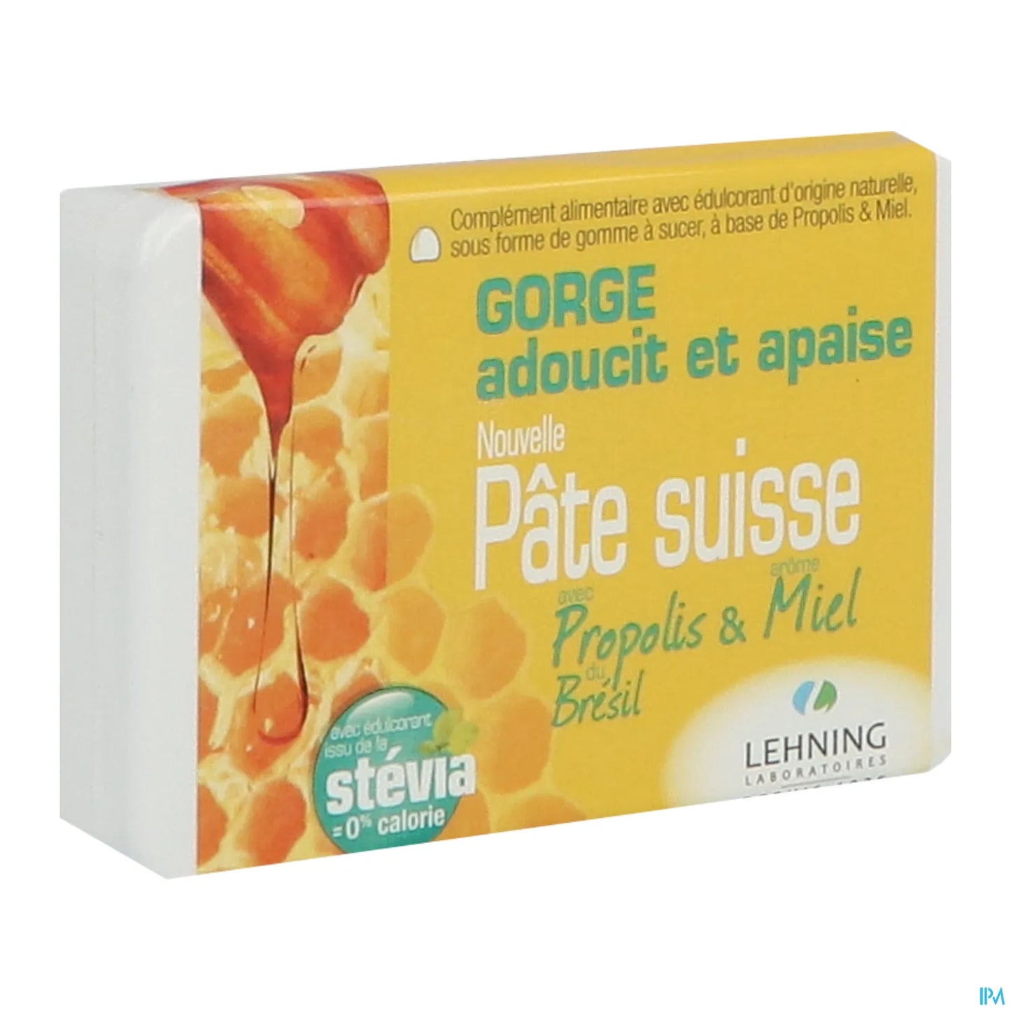 Pâte Suisse Gorge 40 Gommes Propolis Miel