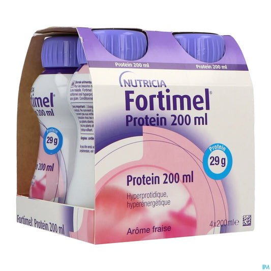 Fortimel Protein 2,4 kcal Fraise 4 x 200 mL