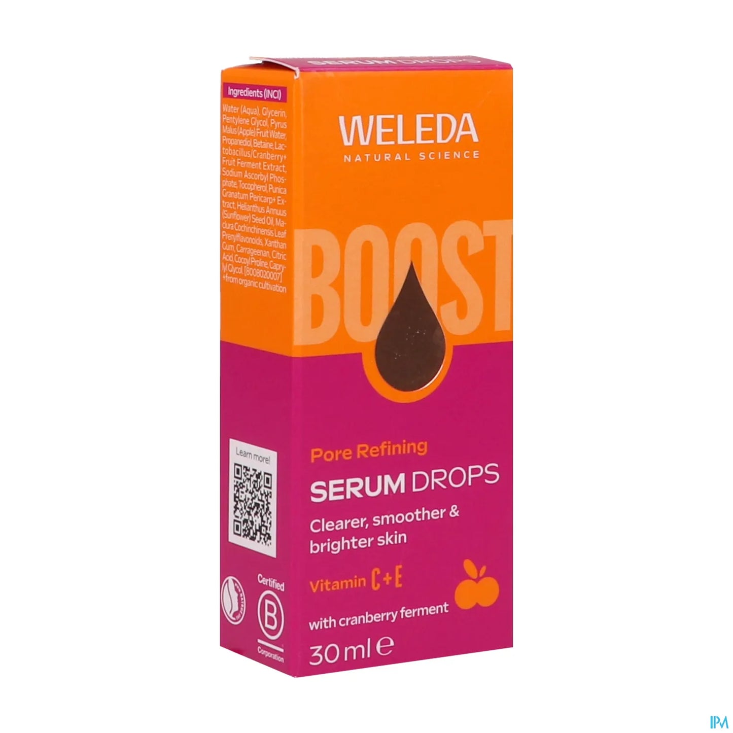 Weleda Sérum Drops Affineur de Pores Vitamine C 30 mL