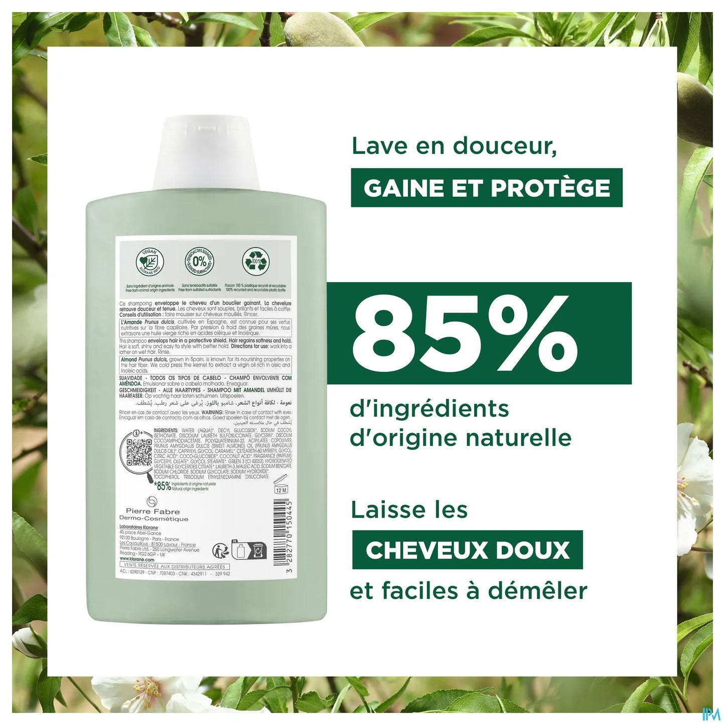 Shampooing Avec Lait d'Amande 200ml