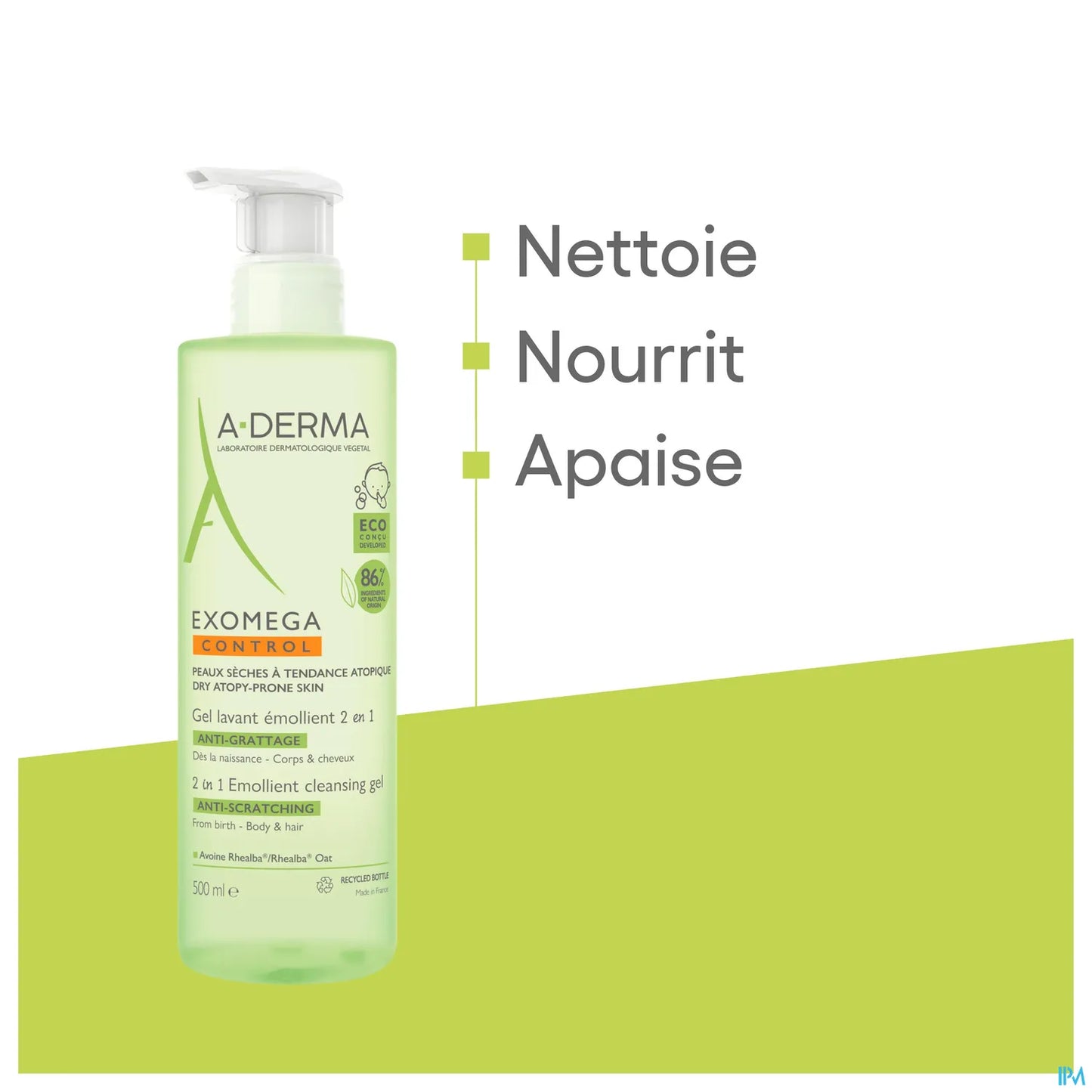 Exomega Control Anti-Itch Emollient Cleansing Gel 500ml