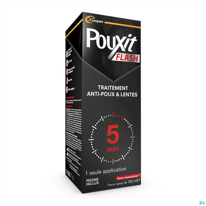Cooper Pouxit Flash Shampooing Anti-Poux et Lentes 100ml