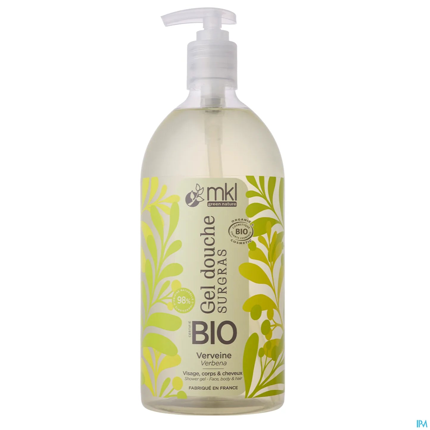 Green Nature Gel Douche Surgras Verveine Bio 1000 ml