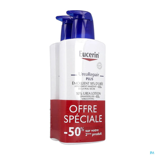 UreaRepair Plus Émollient 10% d'Urée Lot de 2 x 400ml