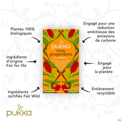 Infusion Trois Gingembres 20 Sachets