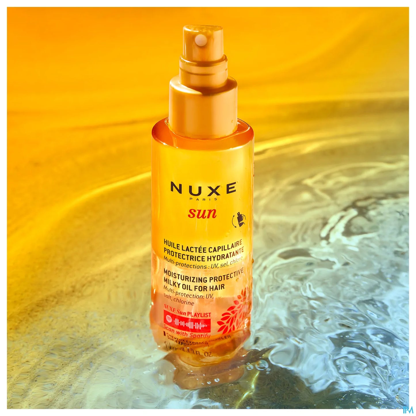 Sun Huile Lactée Capillaire Protectrice Hydratante 100ml