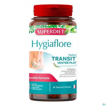 Hygiaflore Psyllium Transit Flat Stomach 100 Capsule