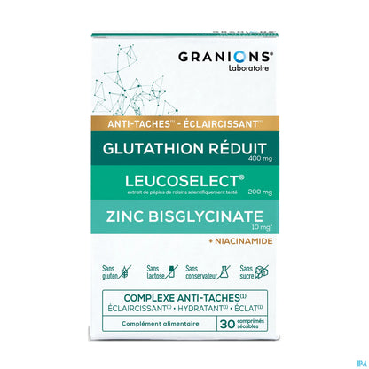 Complexe Anti-Tâches Eclaircissant Éclat et Hydratant 30 Comprimés