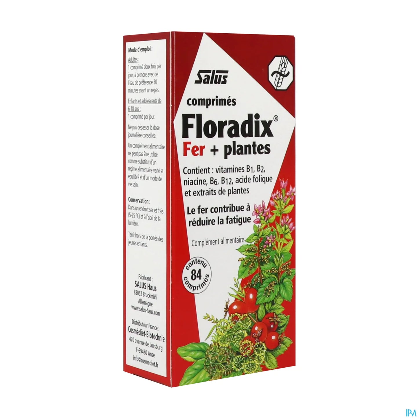 Salus Floradix Fer Comprimés 84 unités