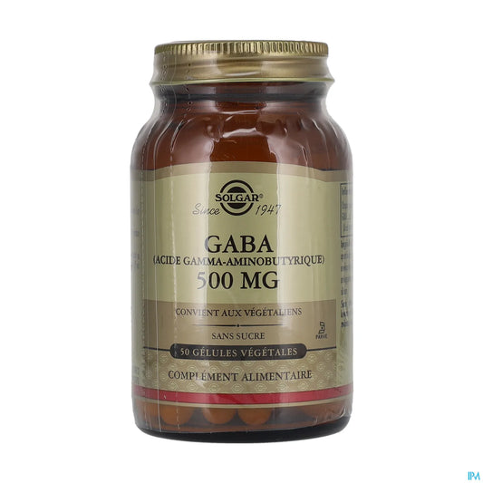 Gaba 500mg 50 Capsules Végétales